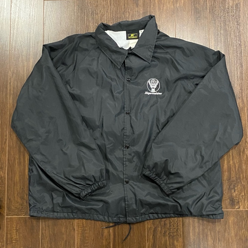 embroidered jäegermeister coach jacket
